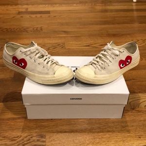 Converse x CDG Play Size 9 Worn